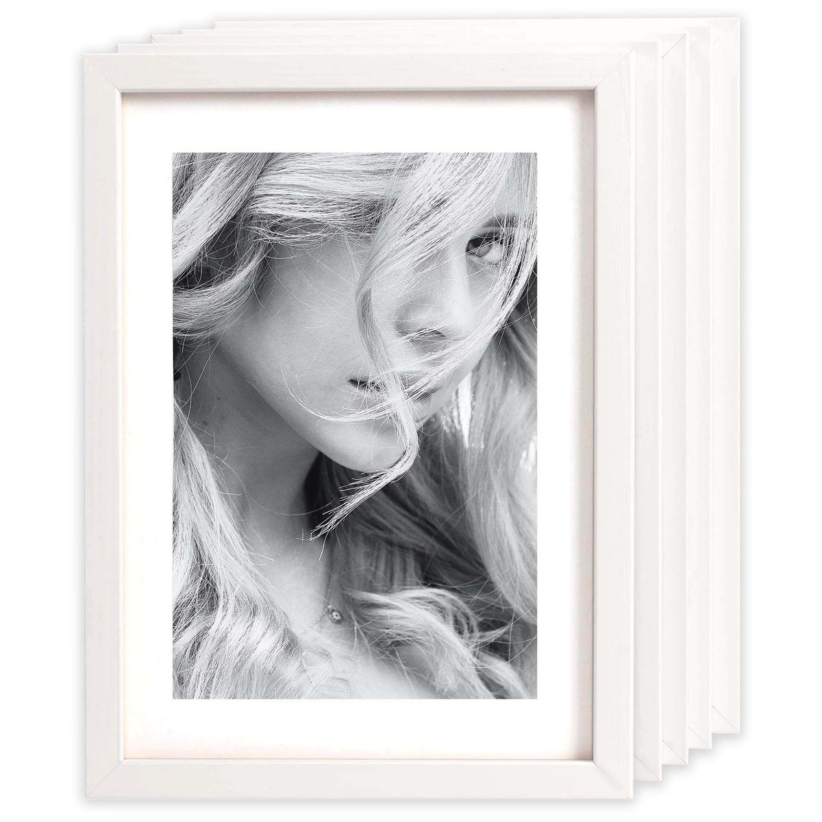 Zestaw Ramek Drewniana Ramka Biała 5 Sztuk 13X18 Cm