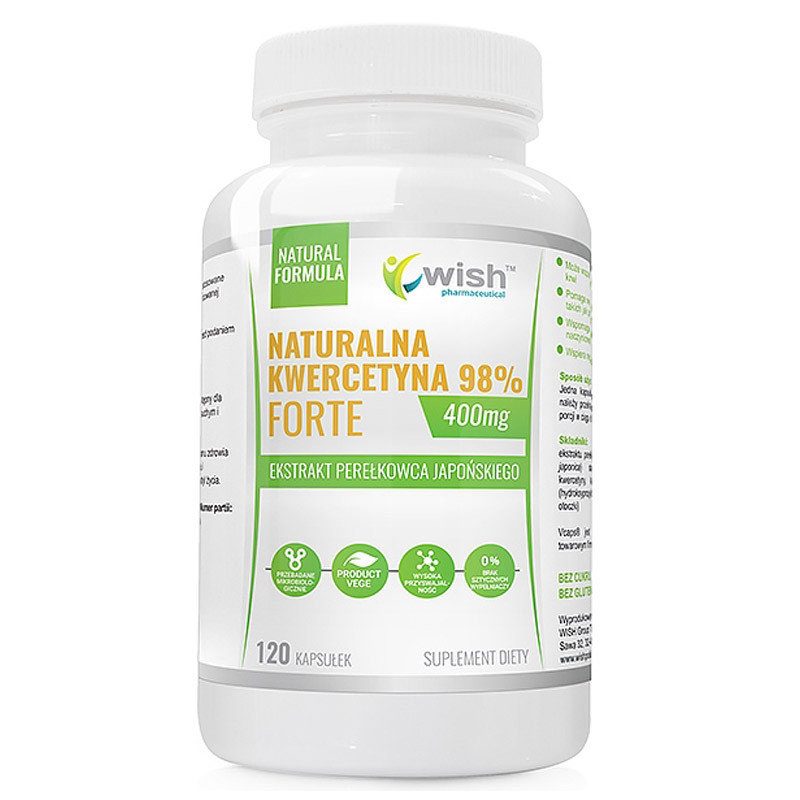 Wish Naturalna Kwercetyna 98% Forte 400mg 120caps