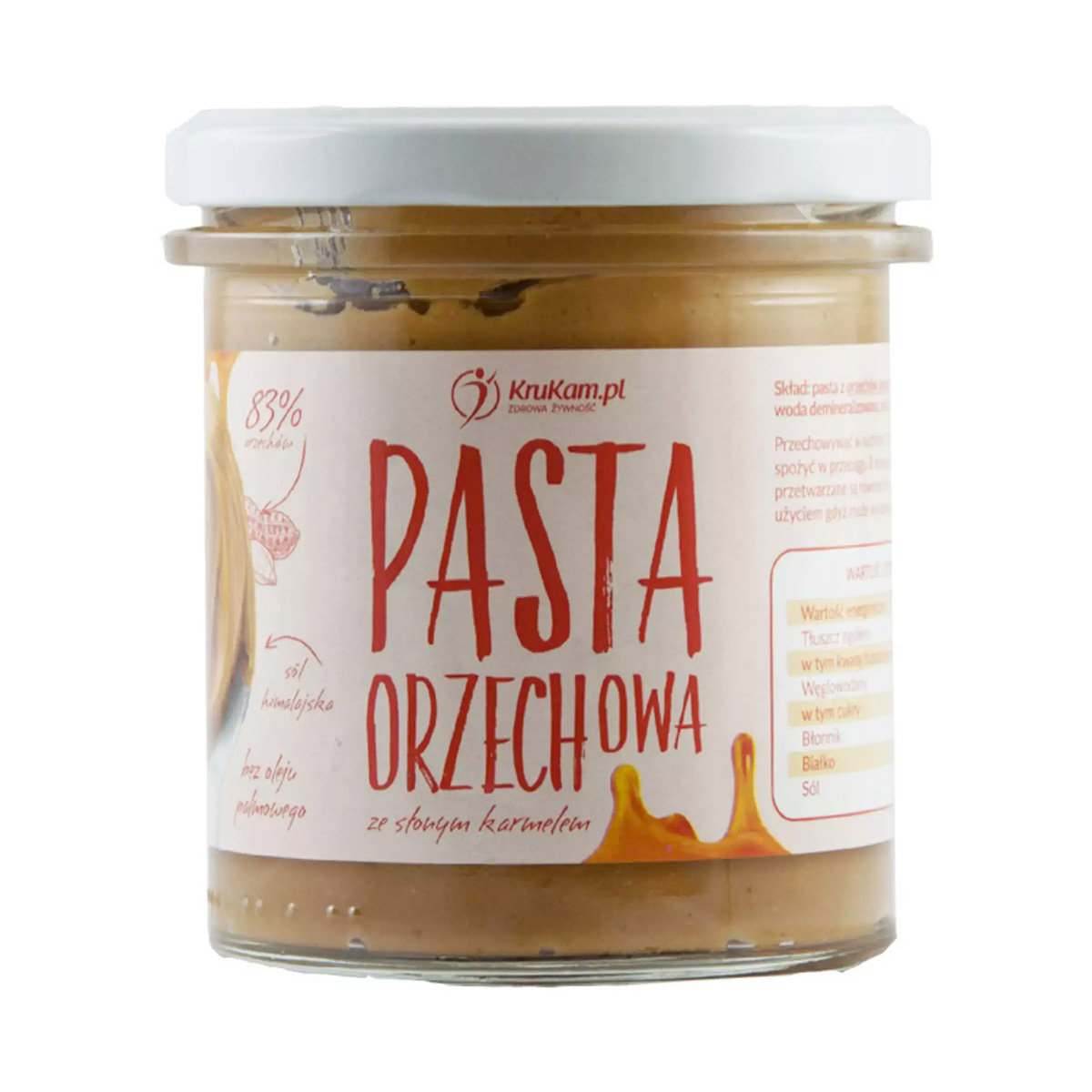 KruKam Pasta orzechowa ze słonym karmelem 300g