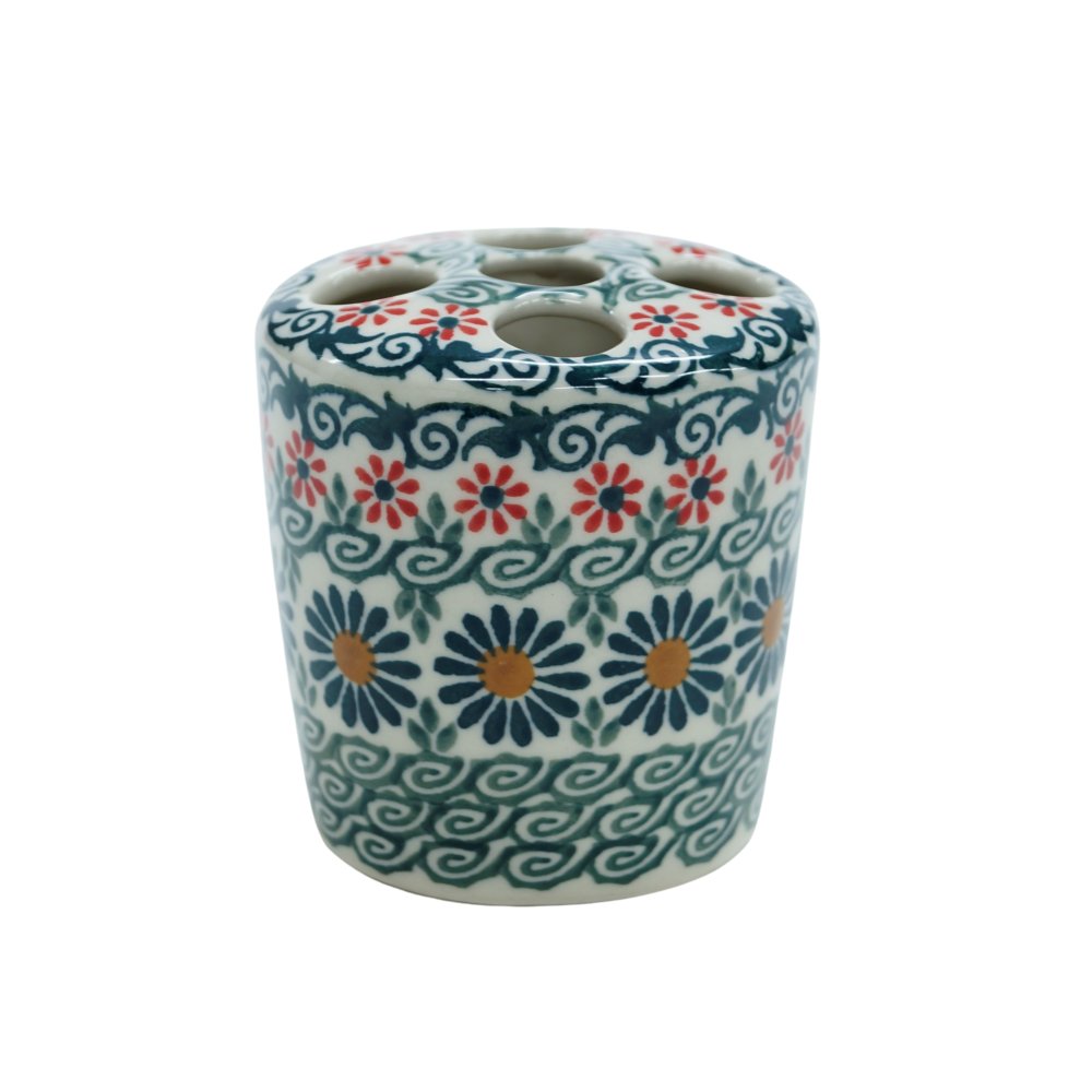 Ceramiczny Kubek Na Szczoteczki 5 (A432 D48) Ceramika Bolesławiec