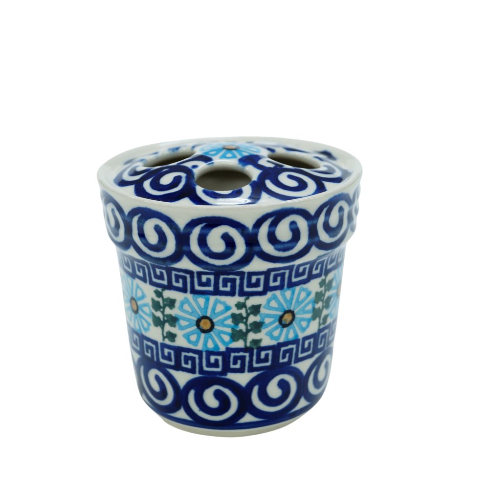 Ceramiczny Kubek Na Szczoteczki Z Rantem (A380 D38) Ceramika Bolesławiec