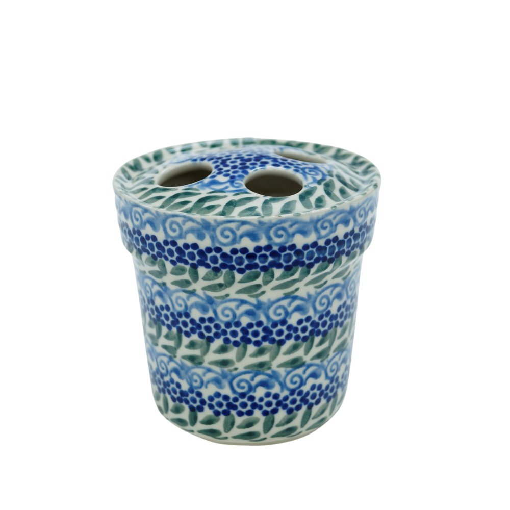 Ceramiczny Kubek Na Szczoteczki Z Rantem (A380 D75) Ceramika Bolesławiec