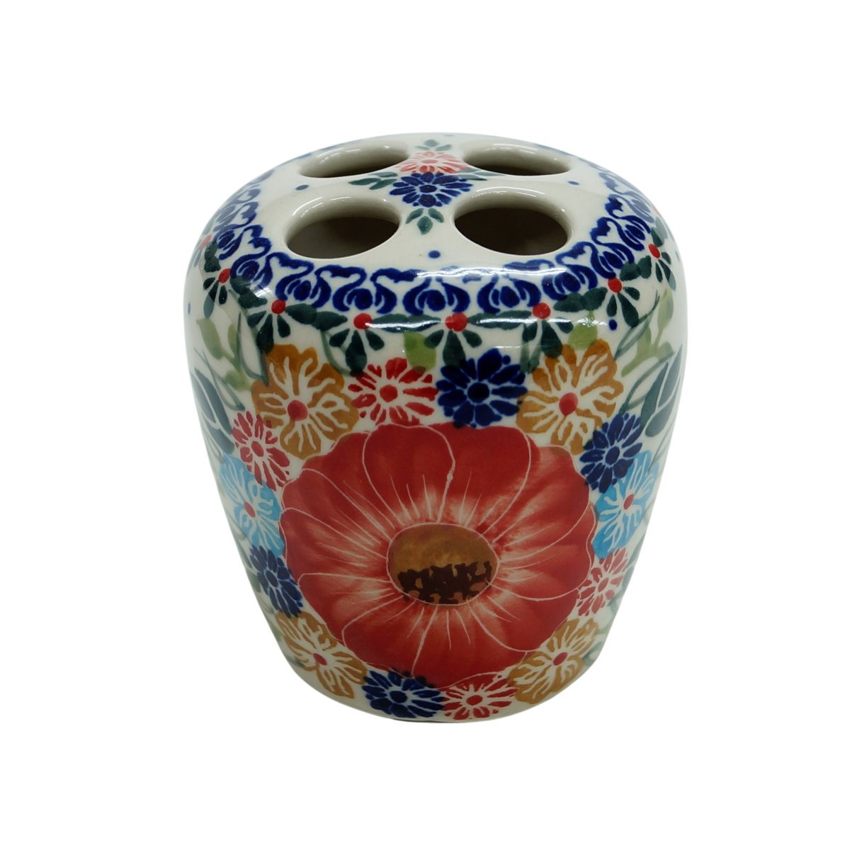 Ceramiczny Kubek Na Szczoteczki Okrągły (A381 D60) Ceramika Bolesławiec