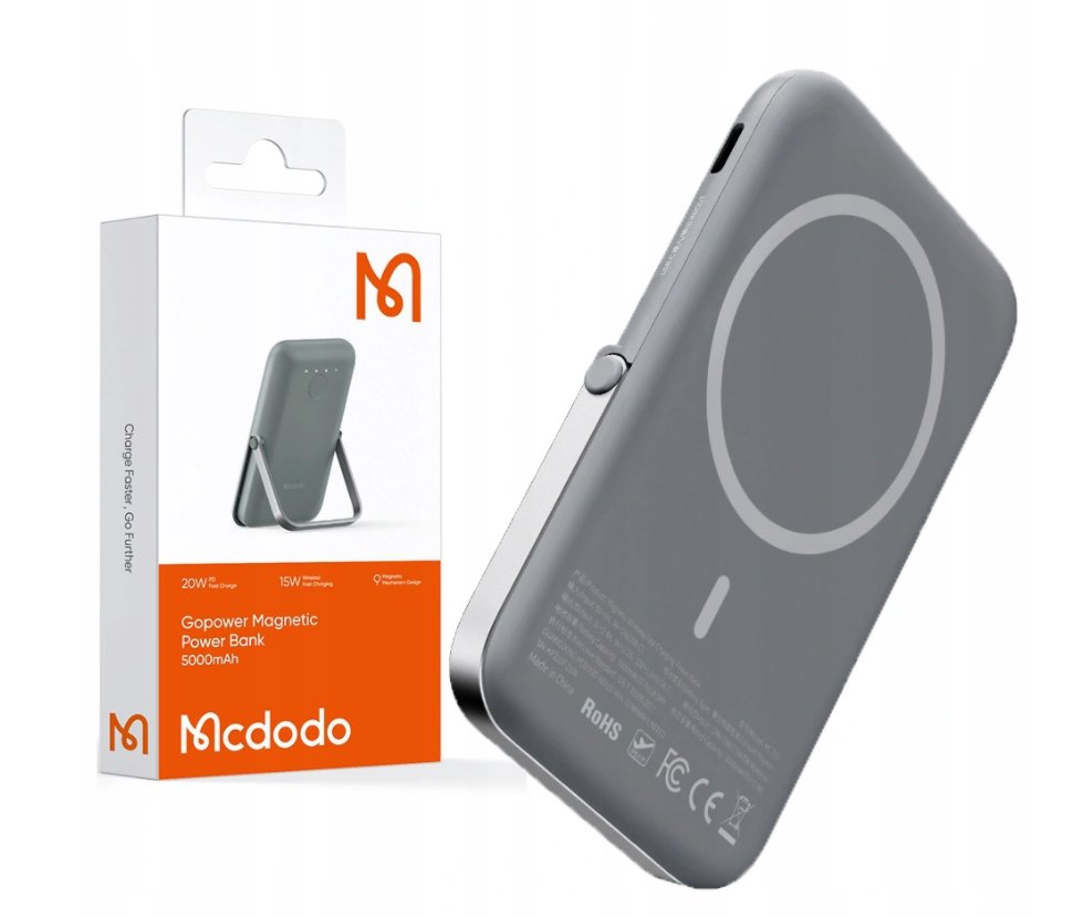 Zdjęcia - Powerbank Mcdodo   MC-7050 5000mAh Szary 