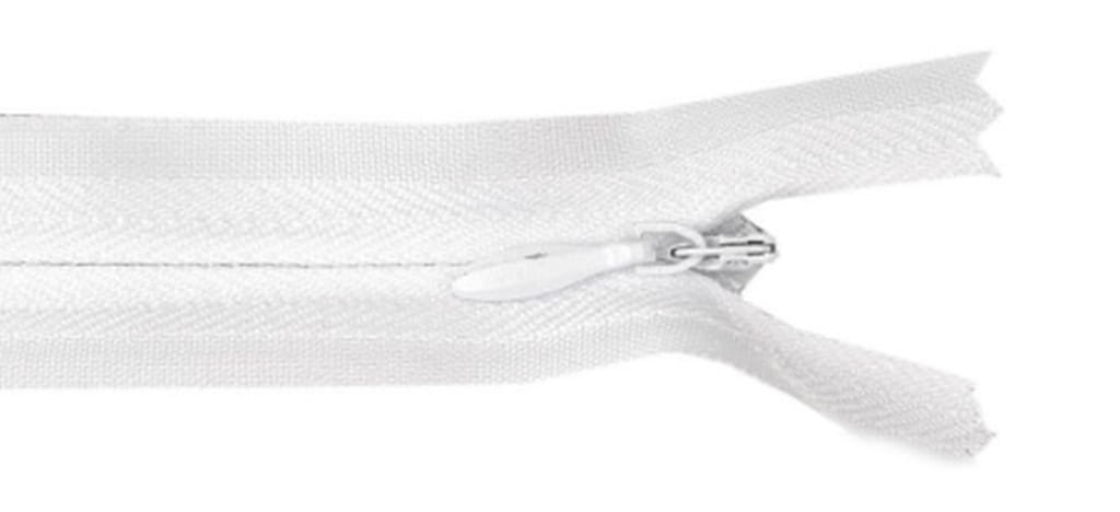 kufer-pasmanteria.pl Zamek nie rozdzielczy kryty 22 cm BIAŁY 99A4-2778A_20220507104931