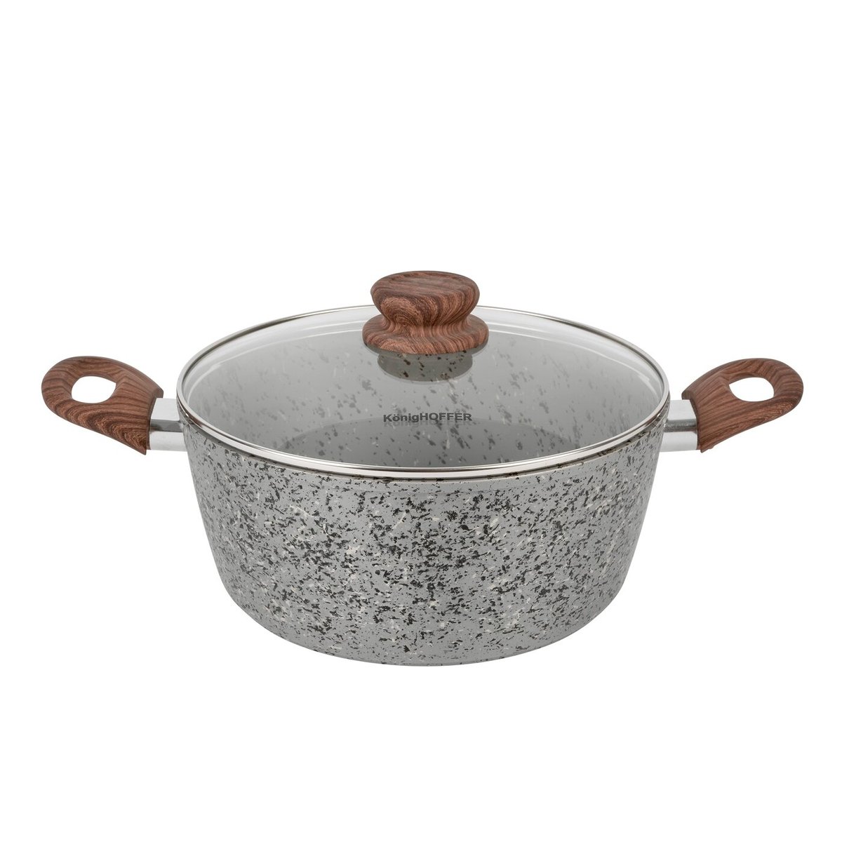 KonigHOFFER KONIGHOFFER VENGA GARNEK Z POWŁOKĄ GRANITOWĄ 4,1 L INDUKCJA 5903313429351
