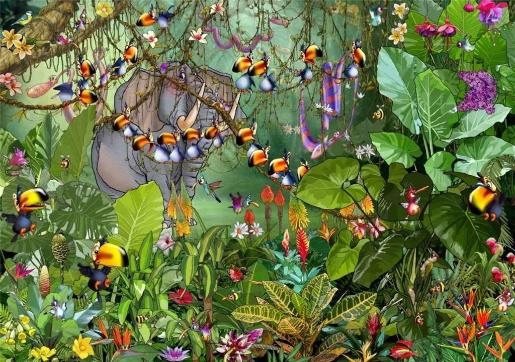 Grafika Puzzle 2000 W dżungli Ruyer Francois