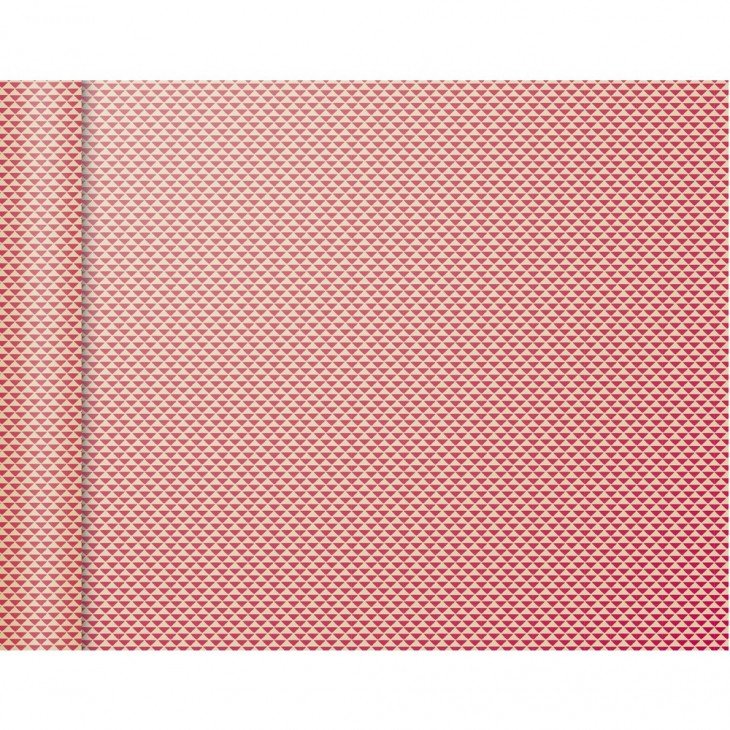 Papier pakowy mini rolki 5x0,35m Różowe trójkąty - Clairefontaine