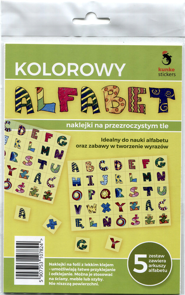 Panta Plast Naklejki przezroczyste Alfabet