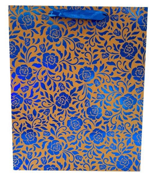 JU-PITER Torebka prezentowa róże metalik 1224A 31x42x12cm p12, cena za 1szt