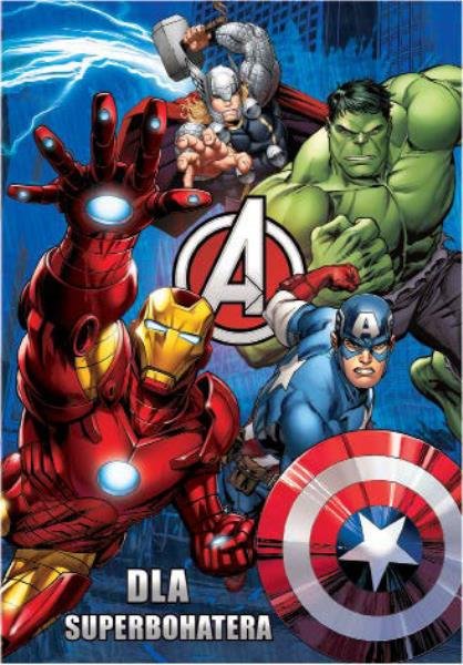 Verte Karnet złoty. Marvel Avengers/SpiderMan, mix wzorów