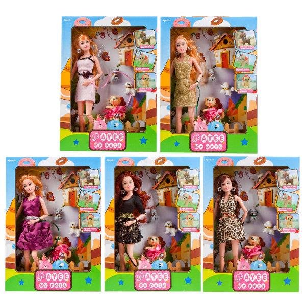 Lalka 29 cm ze zwierzętami mix wzorów