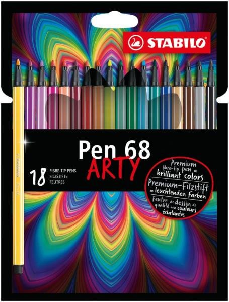 Stabilo Cienkopis Pen 68 etui 18 szt ARTY 6818-1-20