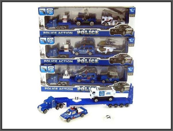 Hipo Truck+2 pojazdy policyjne w pud JP6101