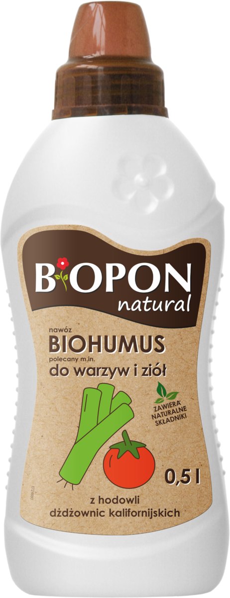 Nawóz Biohumus BIOPON do warzyw i ziół 0.5L
