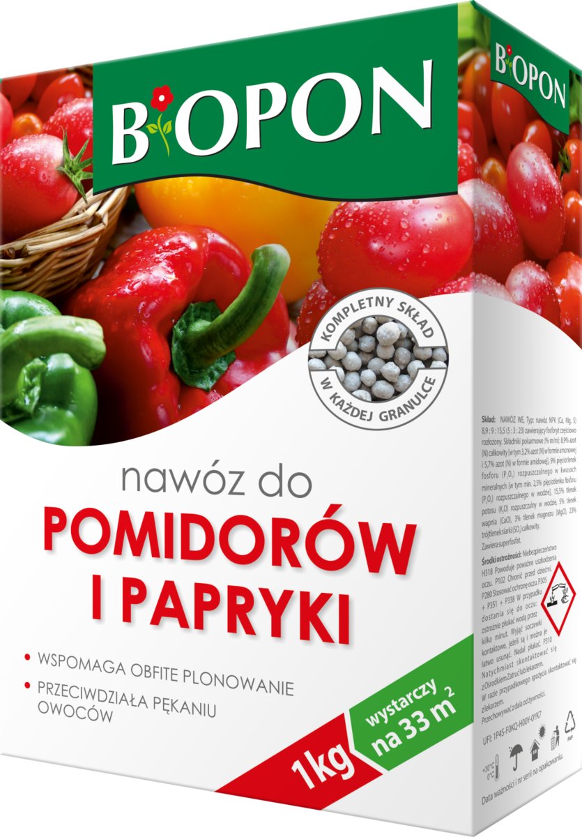 Biopon Nawóz do pomidorów i papryki 1kg 429493