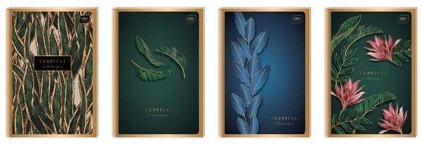 Inter-druk Brulion A6 96k Metalic gold linia AL713INT