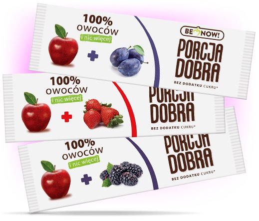 Porcja Dobra Trzypak owocowych przekąsek Sekretne przysmaki Paarota 3 x 16 g