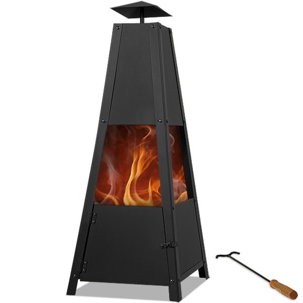 wideShop Kominek Ogrodowy Palenisko Grill Piramida