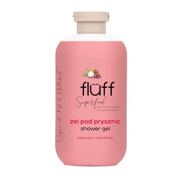 Fluff żel pod prysznic Kokos i Malina  500 ml