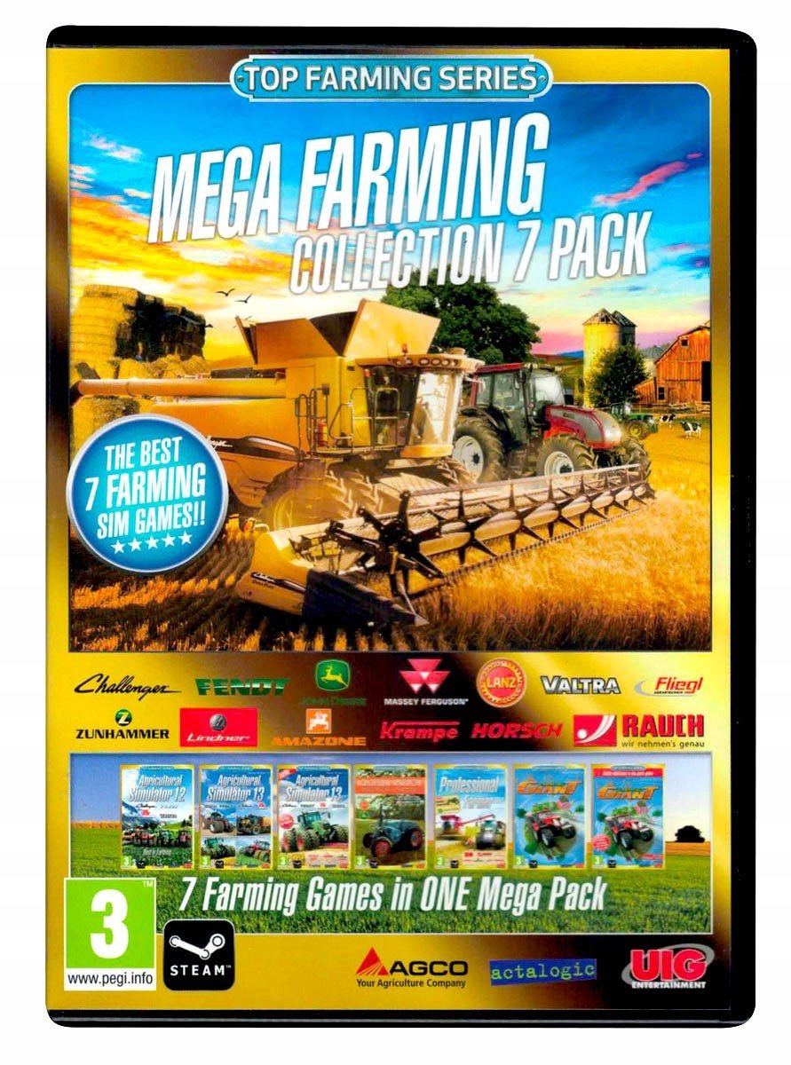 MEGA FARMING COLLECTION - 7 GIER PC SYMULATOR ROLN