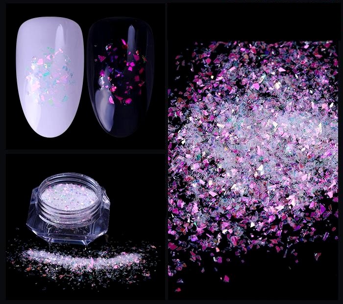 Pyłek do paznokci - Magic Shards 02 - Różowy