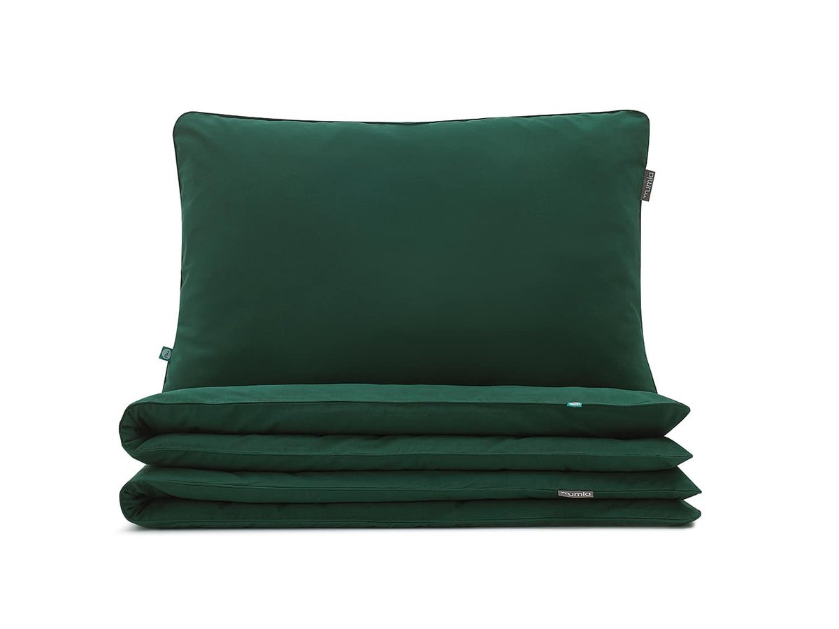 pościel basic butelkowy 160x200 cm + 2x 80x70 cm