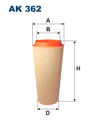 Фото - Мастильний фільтр Filtron Filtr powietrza AK362 