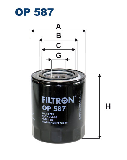 Filtr oleju Filtron OP 587