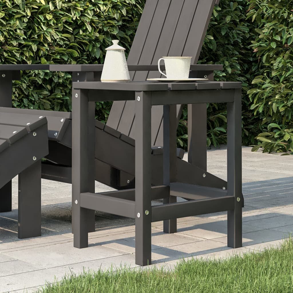 Lumarko Stolik ogrodowy Adirondack, antracytowy, 38x38x46 cm, HDPE