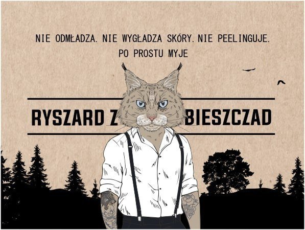 LaQ - Wegańskie mydło dla mężczyzn o dzikim zapachu - Ryszard z Bieszczad - 85 g