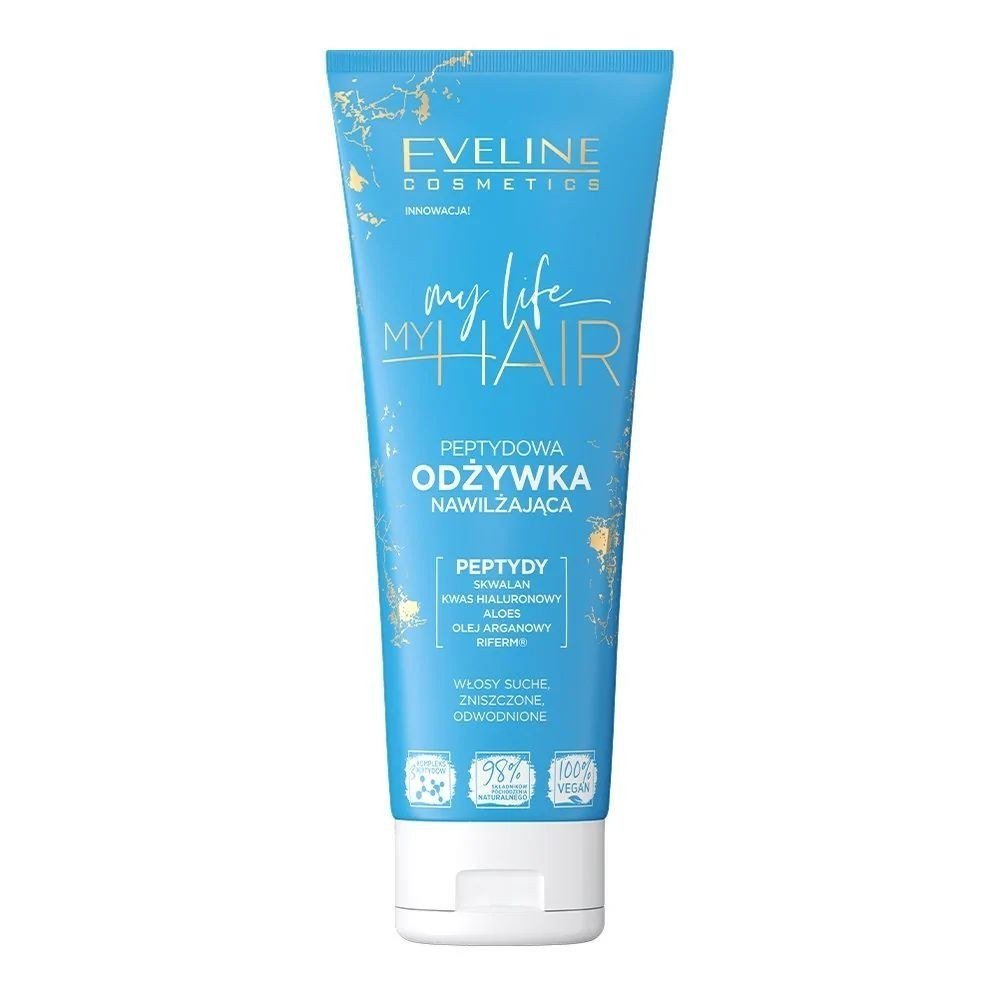 Eveline Cosmetics Cosmetics - My Life My Hair - Peptydowa odżywka nawilżająca do włosów suchych i zniszczonych - 250 ml