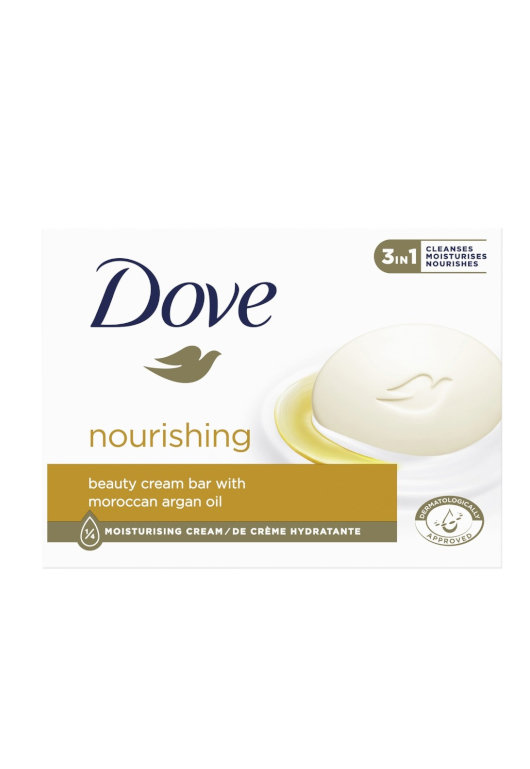 Dove, Unilever, odżywcze Mydło w kostce 3in1 Morocca Argan Oil, 90 g