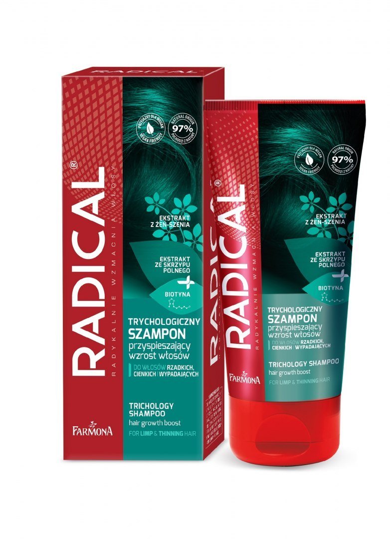 Radical Farmona Radical Trychologiczny Szampon przyspieszający wzrost włosów 200 ml RADICAL 975664