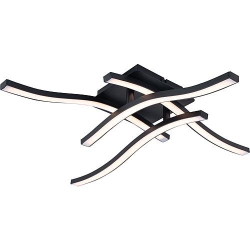 Nave Ledowa lampa sufitowa Onda 1383222 do sypialni 24W 3000K czarna