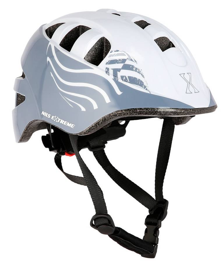 Фото - Шолом велосипедний NILS Extreme MTW08 SZARY ROZM. XS  KASK DZIECIĘCY (48-55CM)