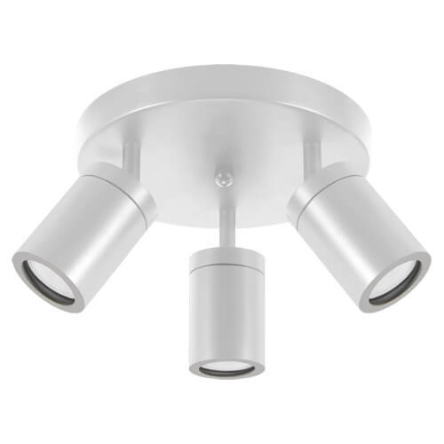 Ideus Okrągła lampa sufitowa Tenor 04074 biały plafon do przedpokoju