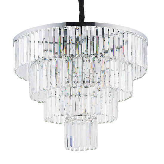 Nowodvorski Luksusowy żyrandol kryształowy CRISTAL SILVER 12x E14 40W srebrny 7615