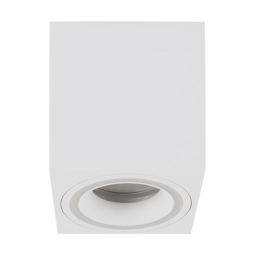 Ideus Sufitowa lampa nowoczesna Indi D04047 prostokątna do holu biała