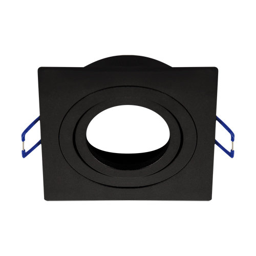 Ideus Sufitowa lampa wpuszczana Luba 04044 do sypialni czarna square