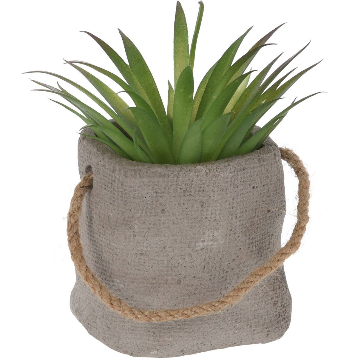 Sztuczna roślina w doniczce cementowej, Ø 8 cm