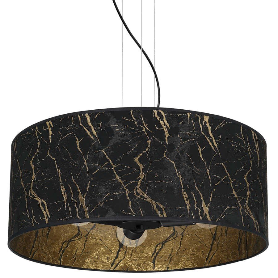Milagro Lampa wisząca SENSO Black/Gold 3xE27 MLP7298