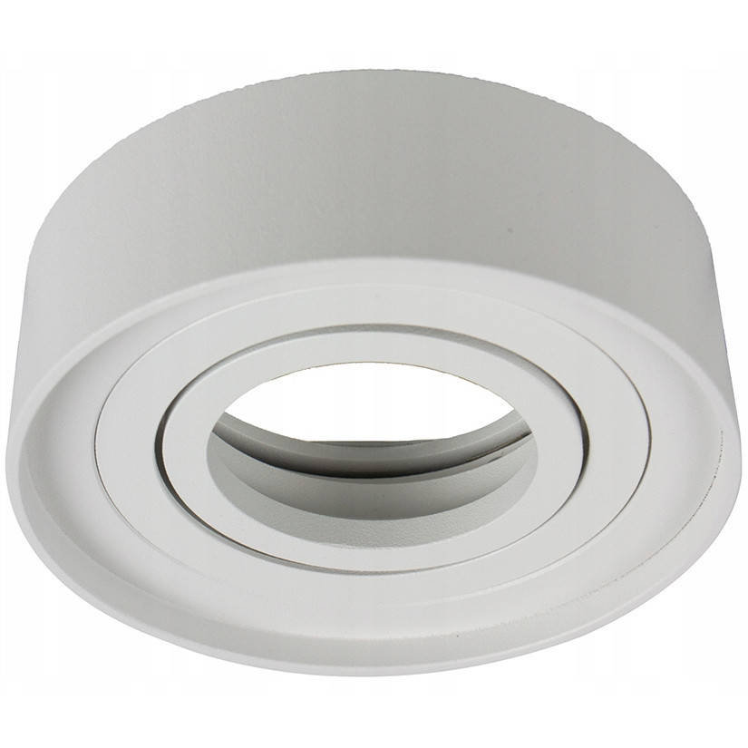 Mdeco Wpuszczana LAMPA sufitowa SLP8135 MDECO metalowa OPRAWA regulowany WPUST do zabudowy biały __code-66037