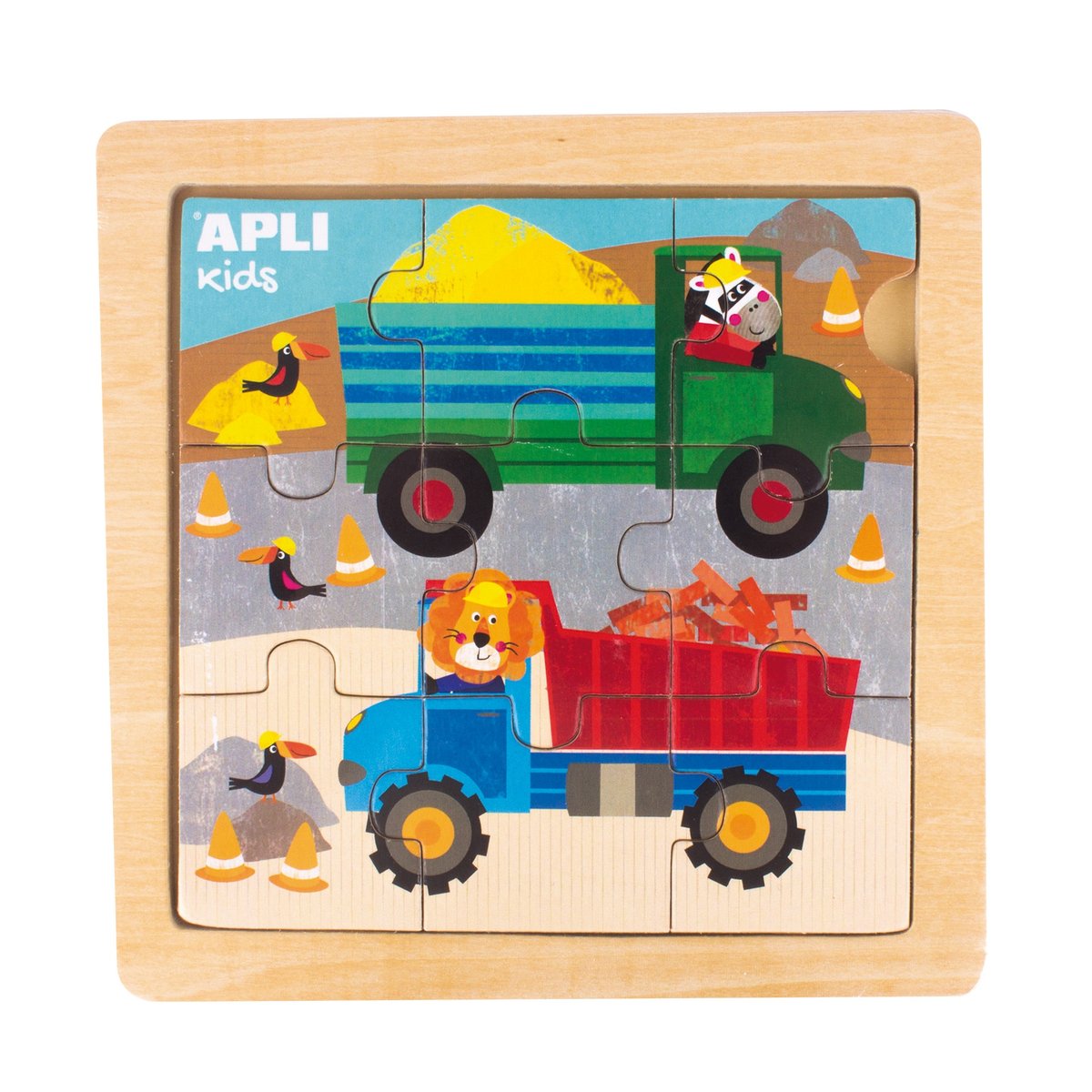 Apli Kids Drewniane puzzle Kids - Ciężarówka 3+