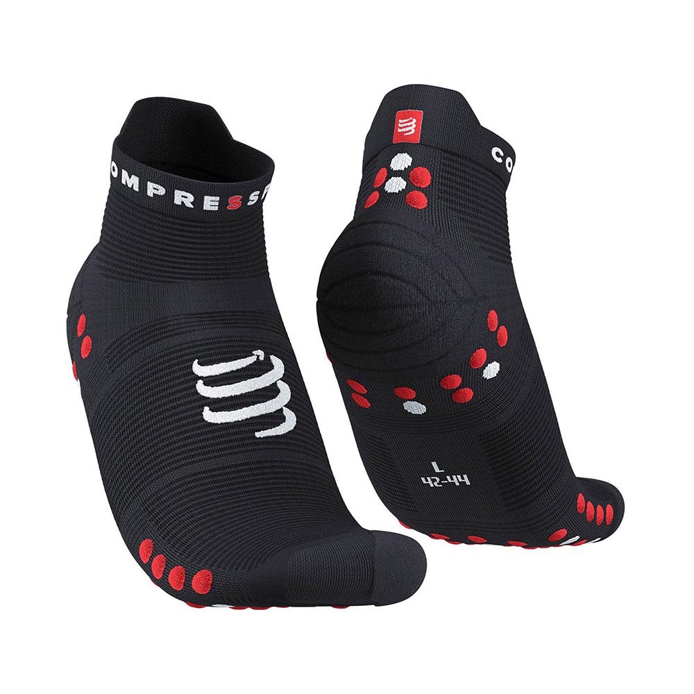 Compressport, Skarpety Pro Racing Socks v4.0 Run Low U, czarne, rozmiar 35/38