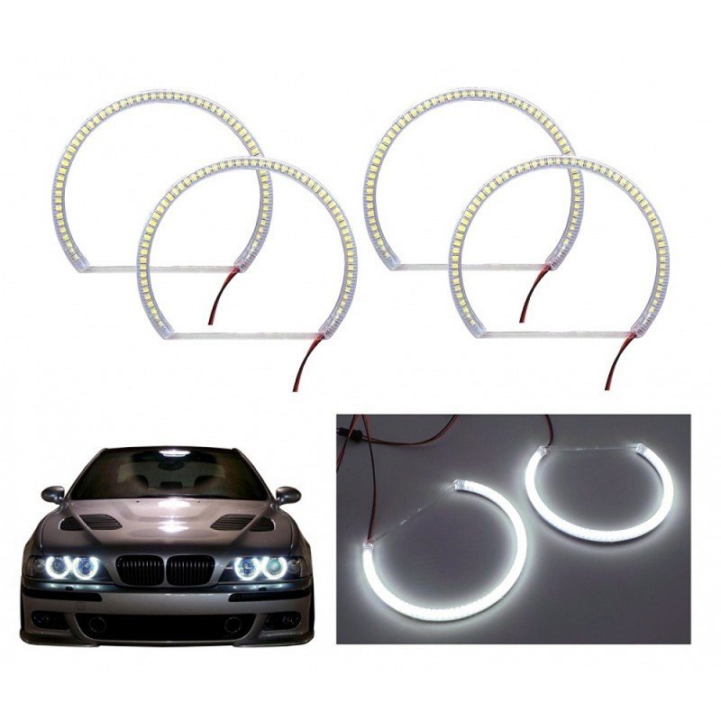 BMW E36 E38 E39 E46 ringi LED Angel Eye komplet zestaw na dwie lampy motoLEDy