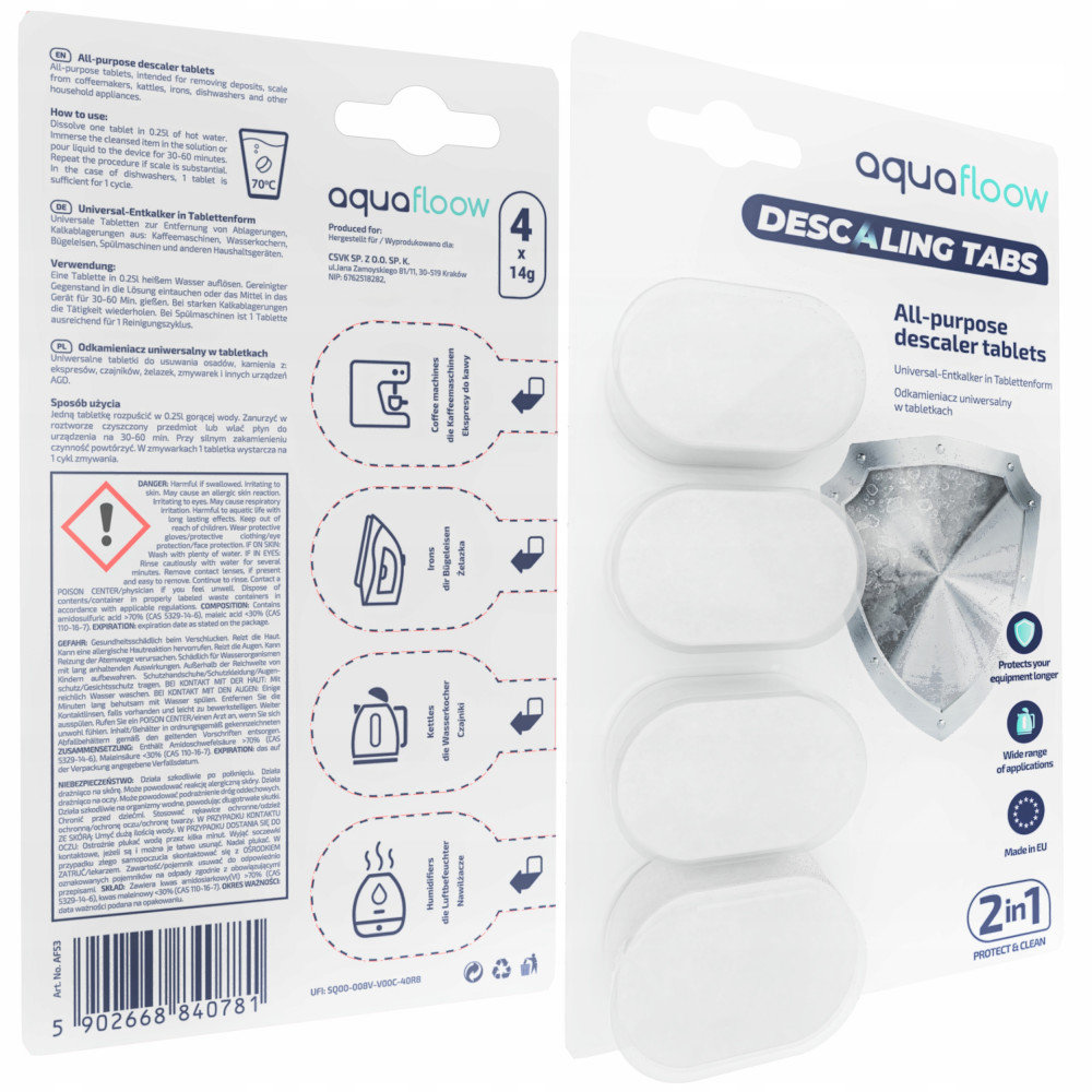 AquaFloow Tabletki odkamieniające Aquafloow AF53