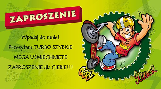 Zaproszenia na super imprezę ZSY5