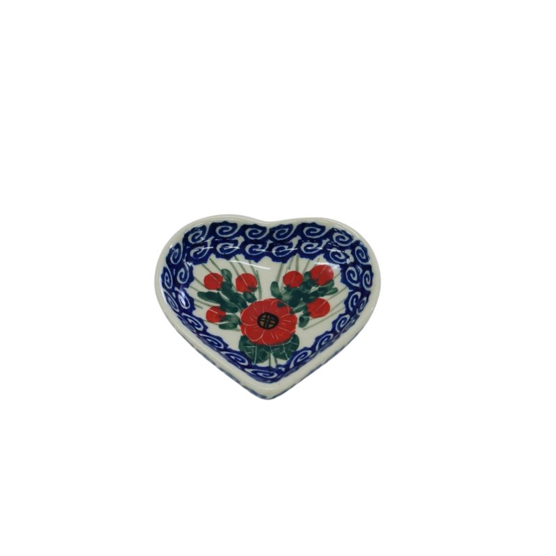 Ceramiczna podstawka serce Ceramika Bolesławiec