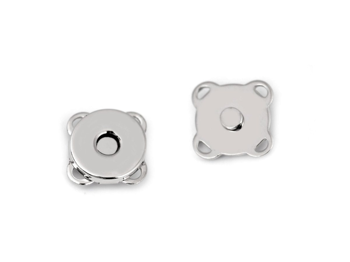 kufer-pasmanteria.pl Zapięcie magnetyczne fi 14 mm (SREBRNE) B257-2178E_20220516190714
